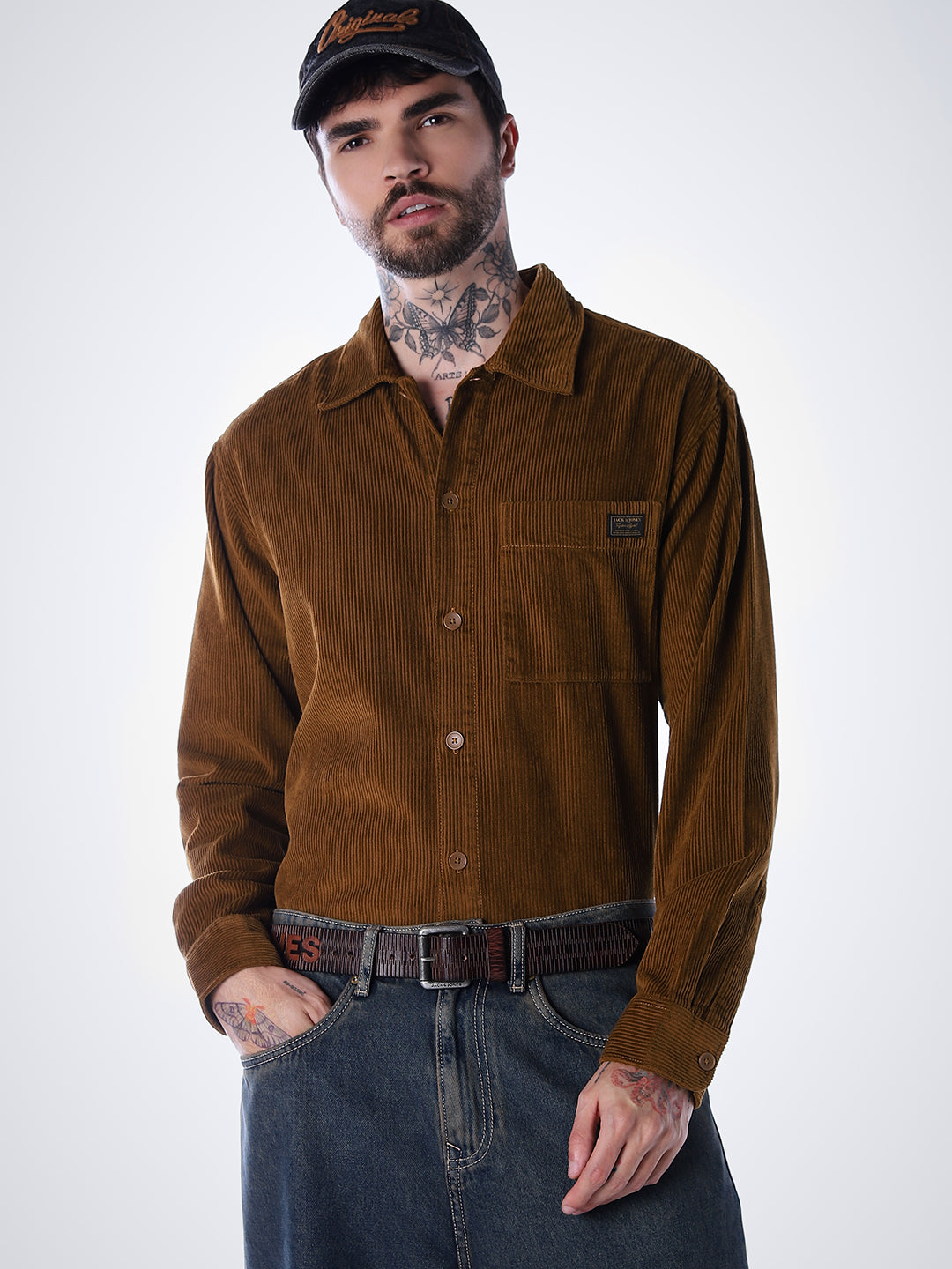 Corduroy Overshirt - Dark Brown