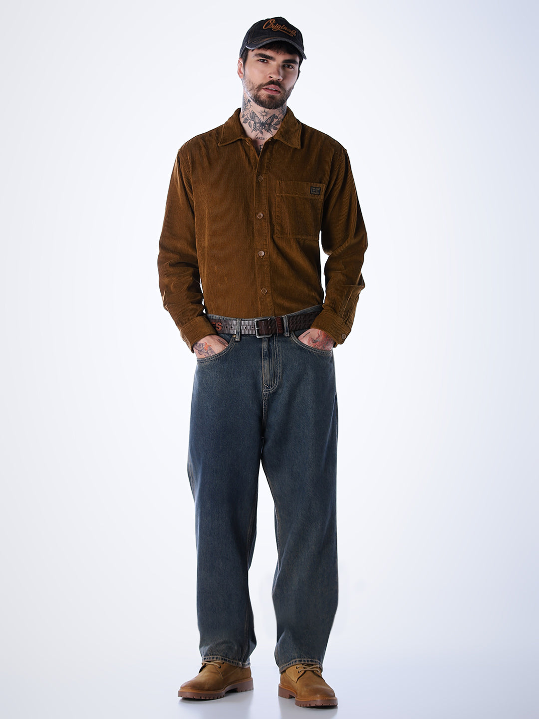 Corduroy Overshirt - Dark Brown