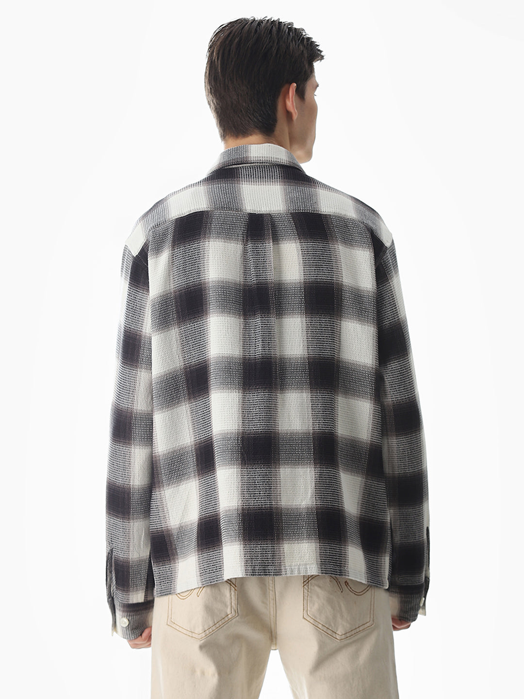 Black Check Cotton Shirt