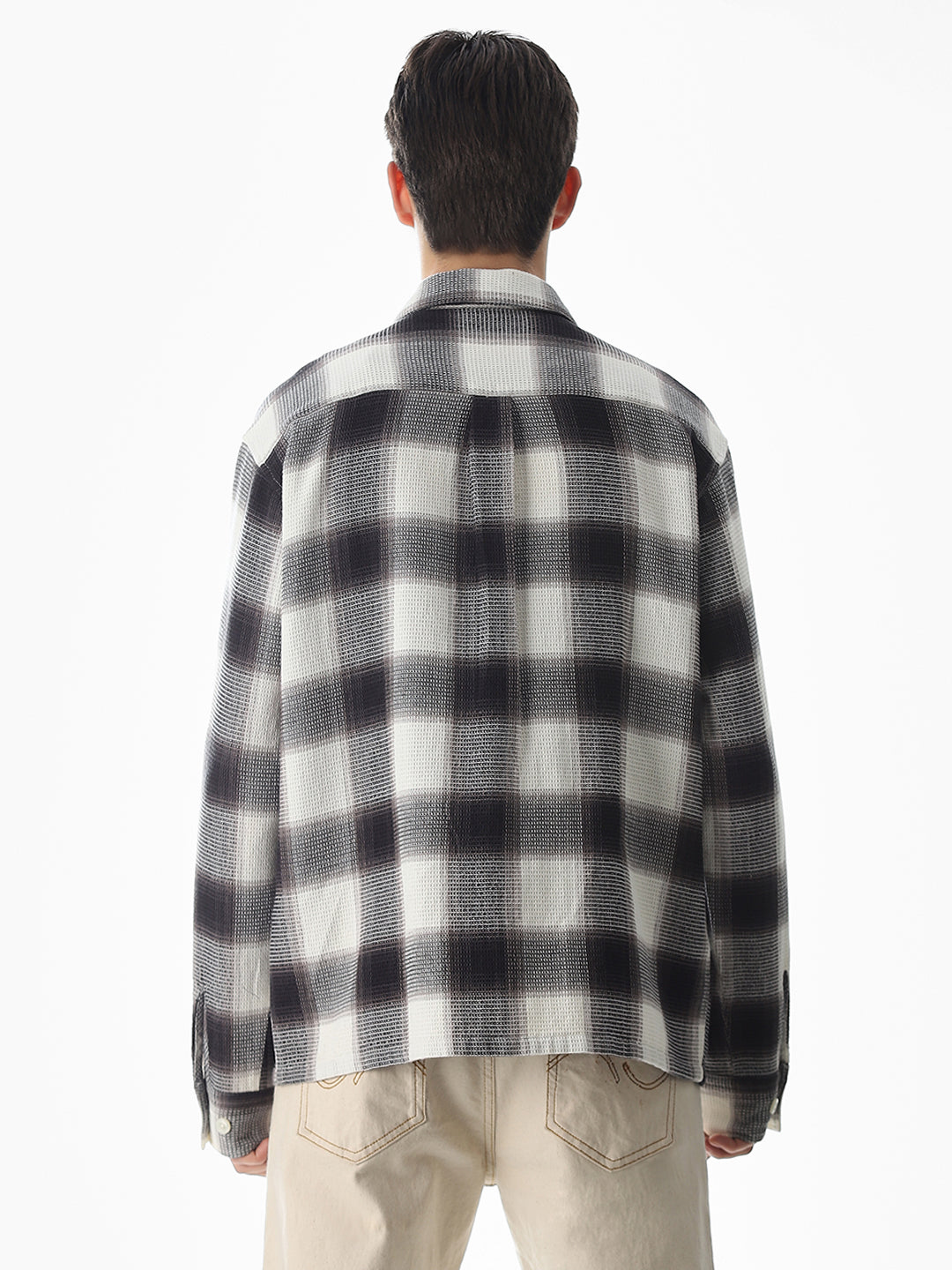 Black Check Cotton Shirt