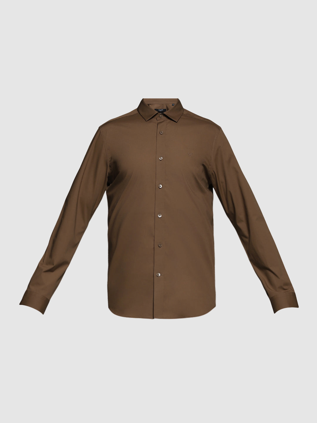 Brown Slim Fit Formal Shirt