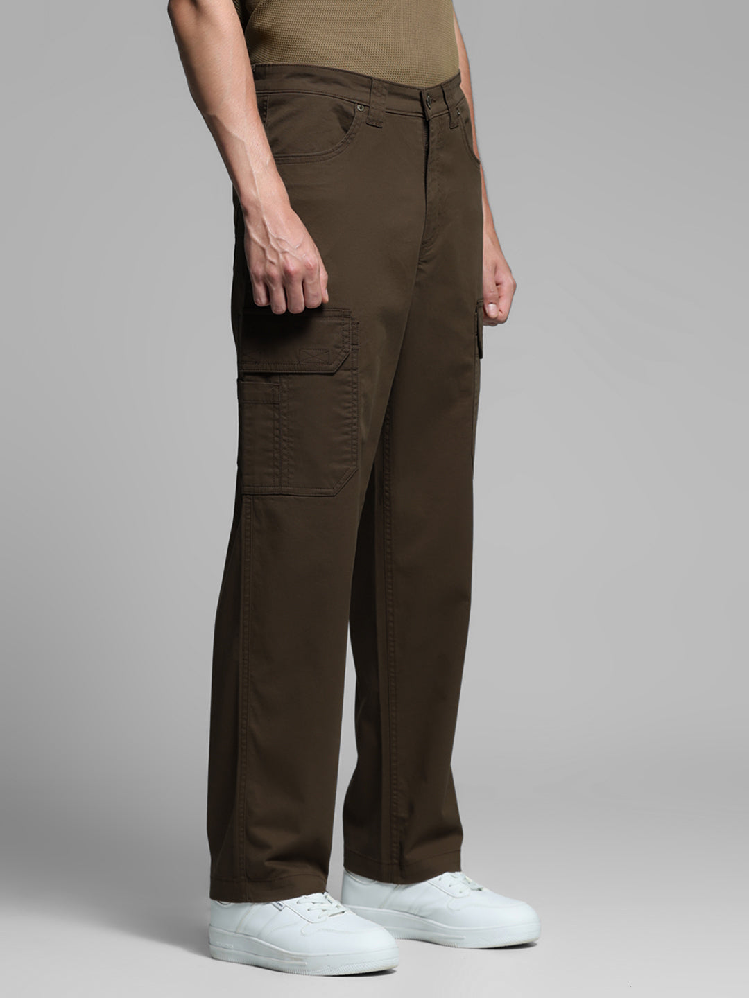 Dark Brown Anti Fit Cargos