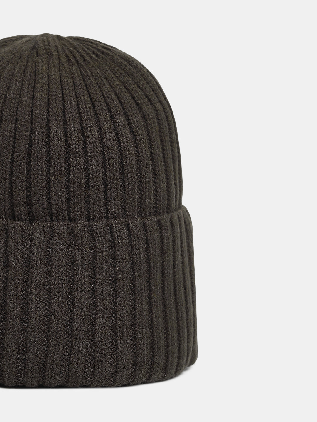 Dark Brown Knitted Beanie
