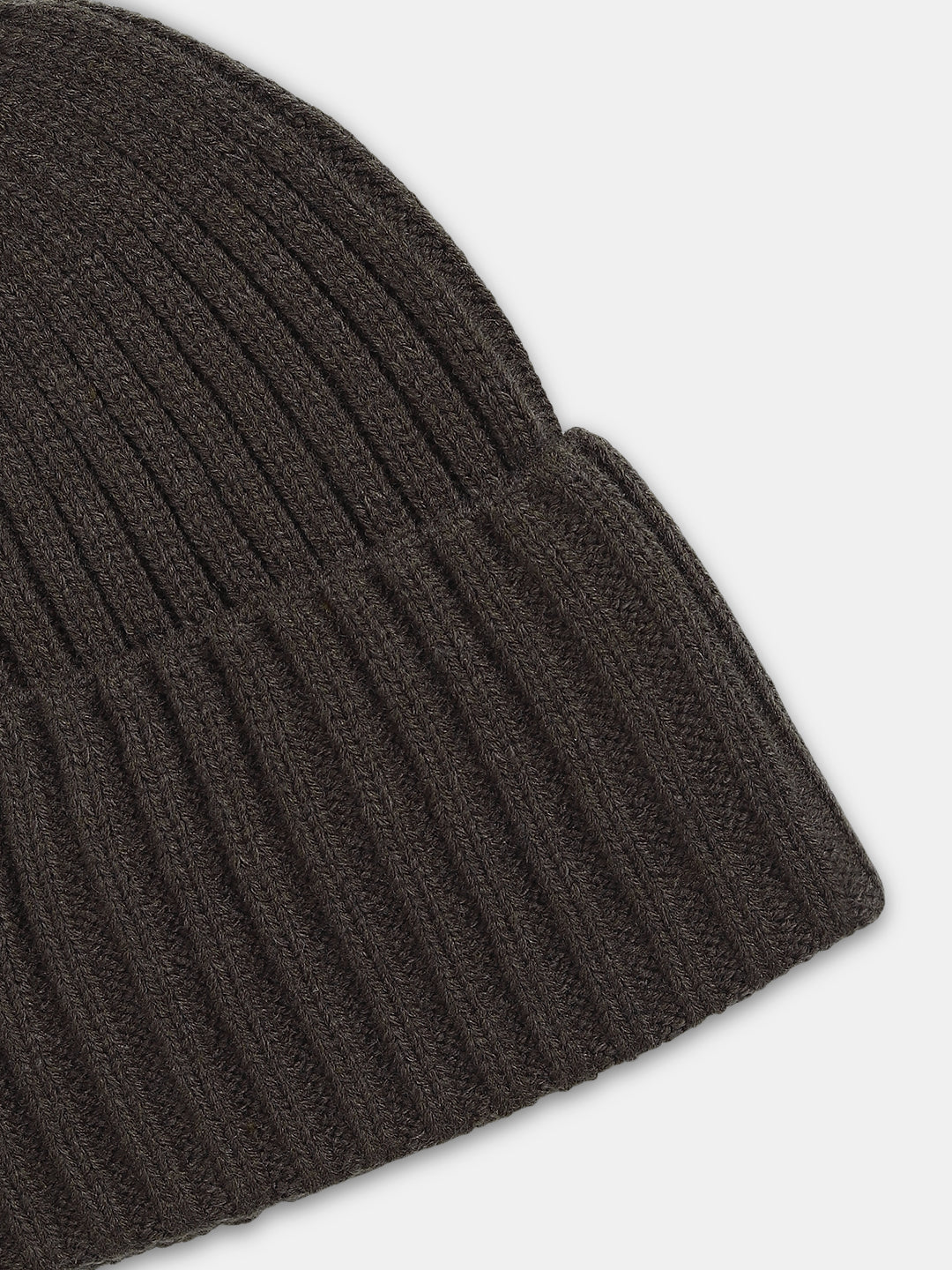 Dark Brown Knitted Beanie