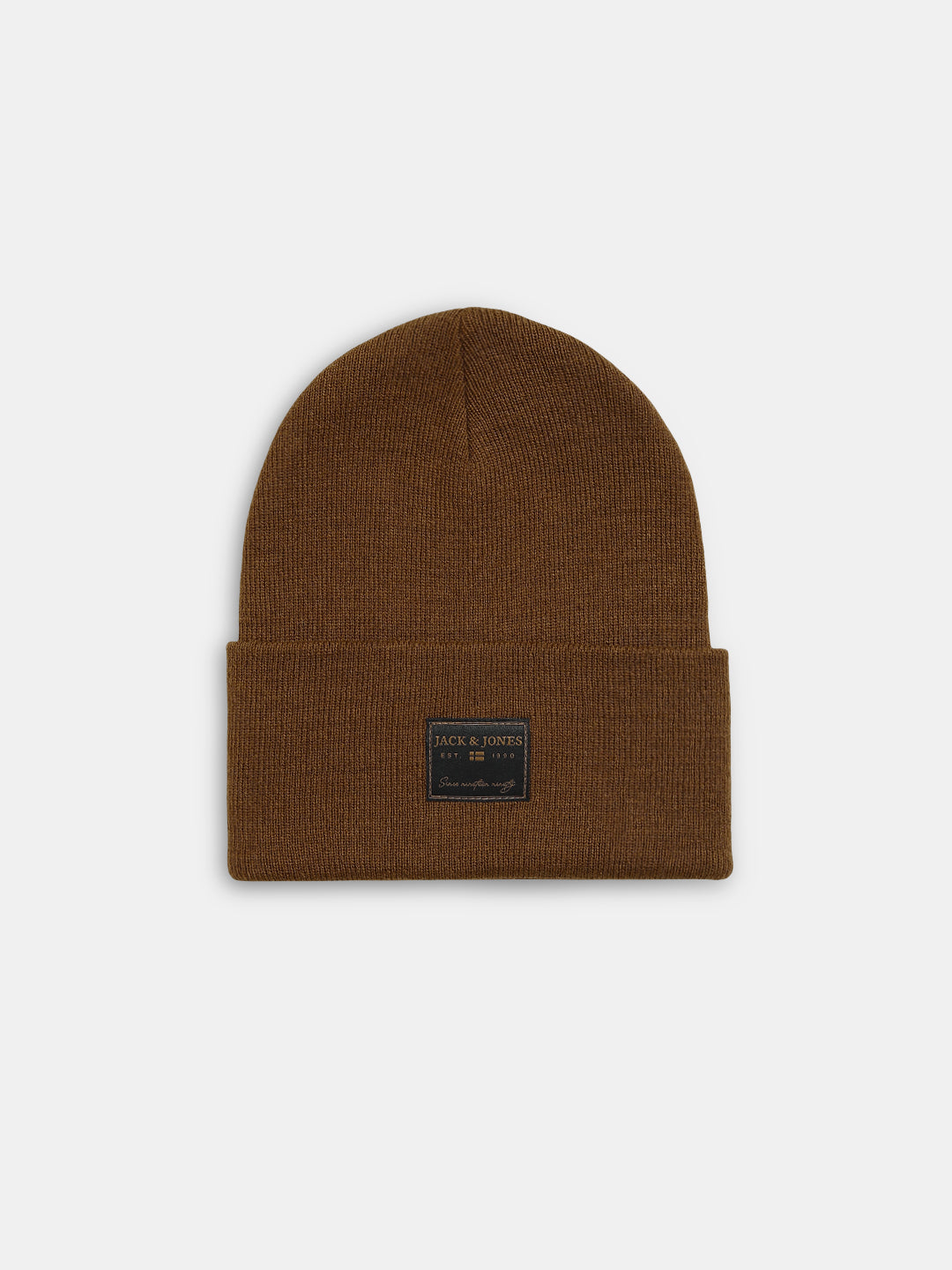 Dark Brown Long Knit Beanie
