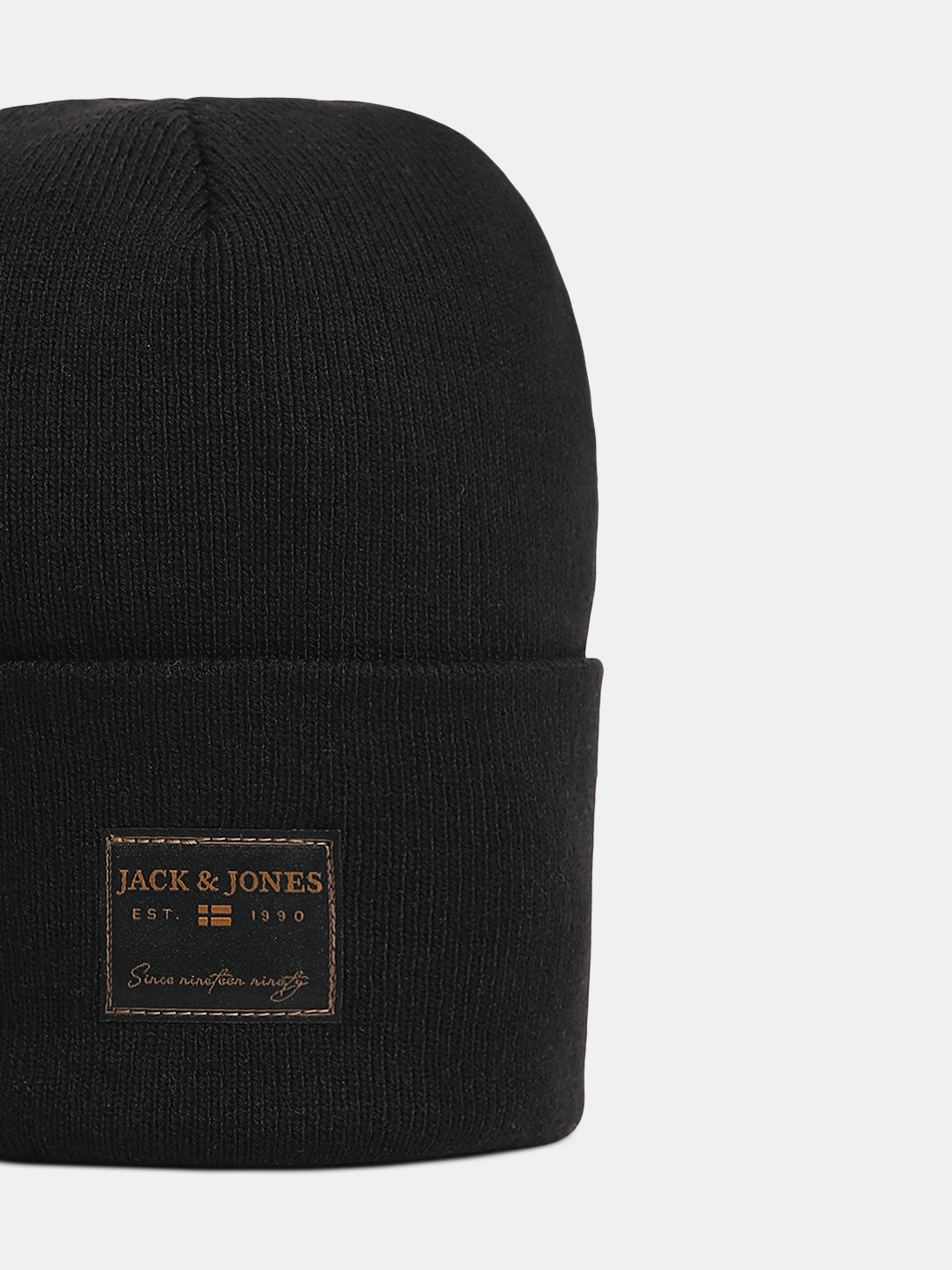 Black Long Knit Beanie