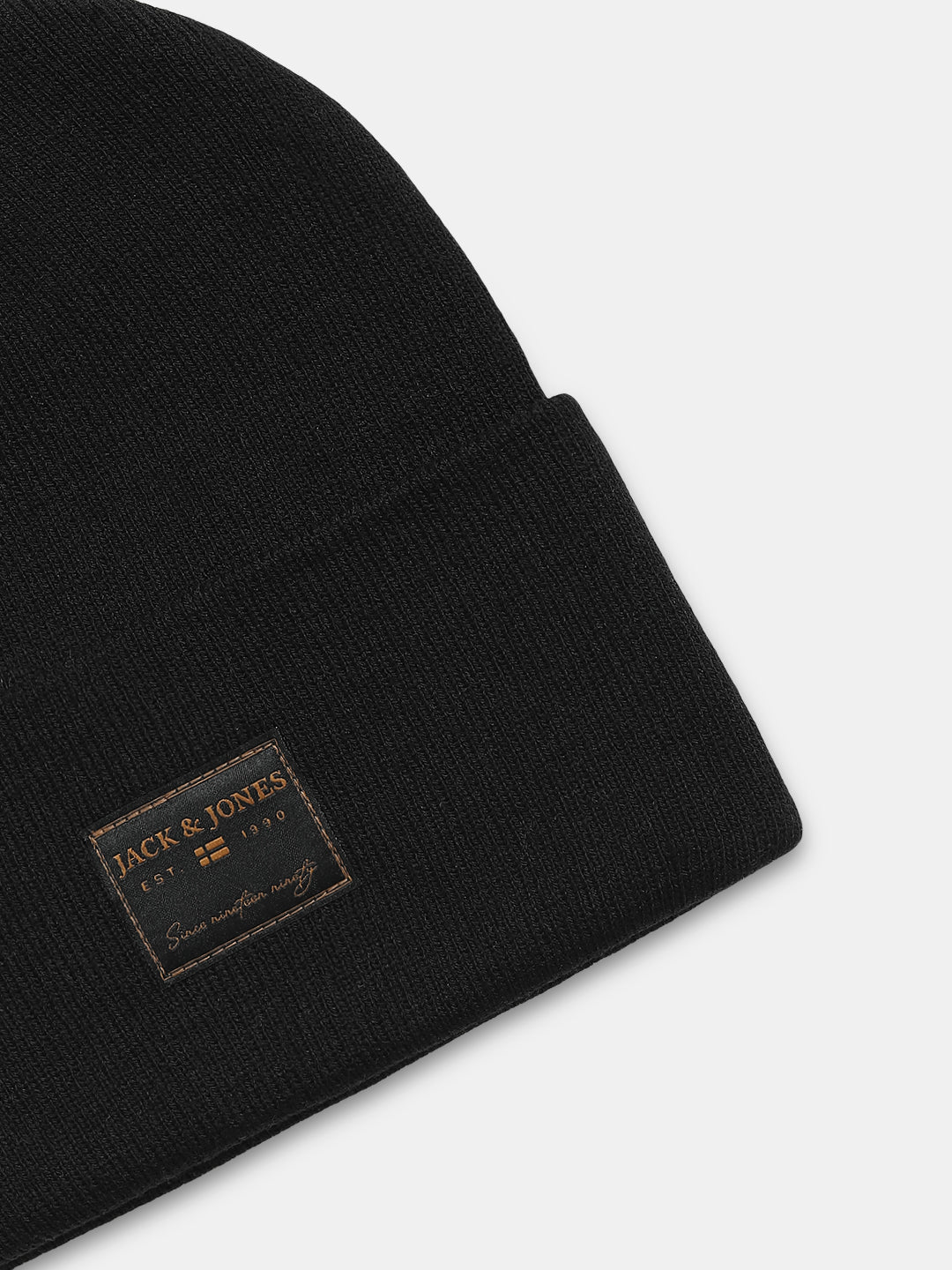 Black Long Knit Beanie