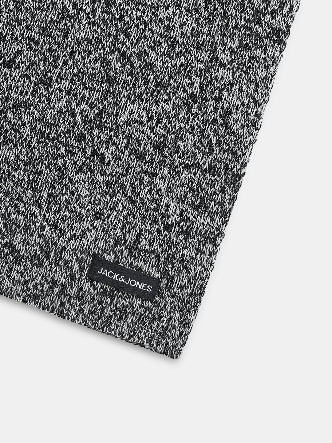 Knitted Scarf - Grey & White