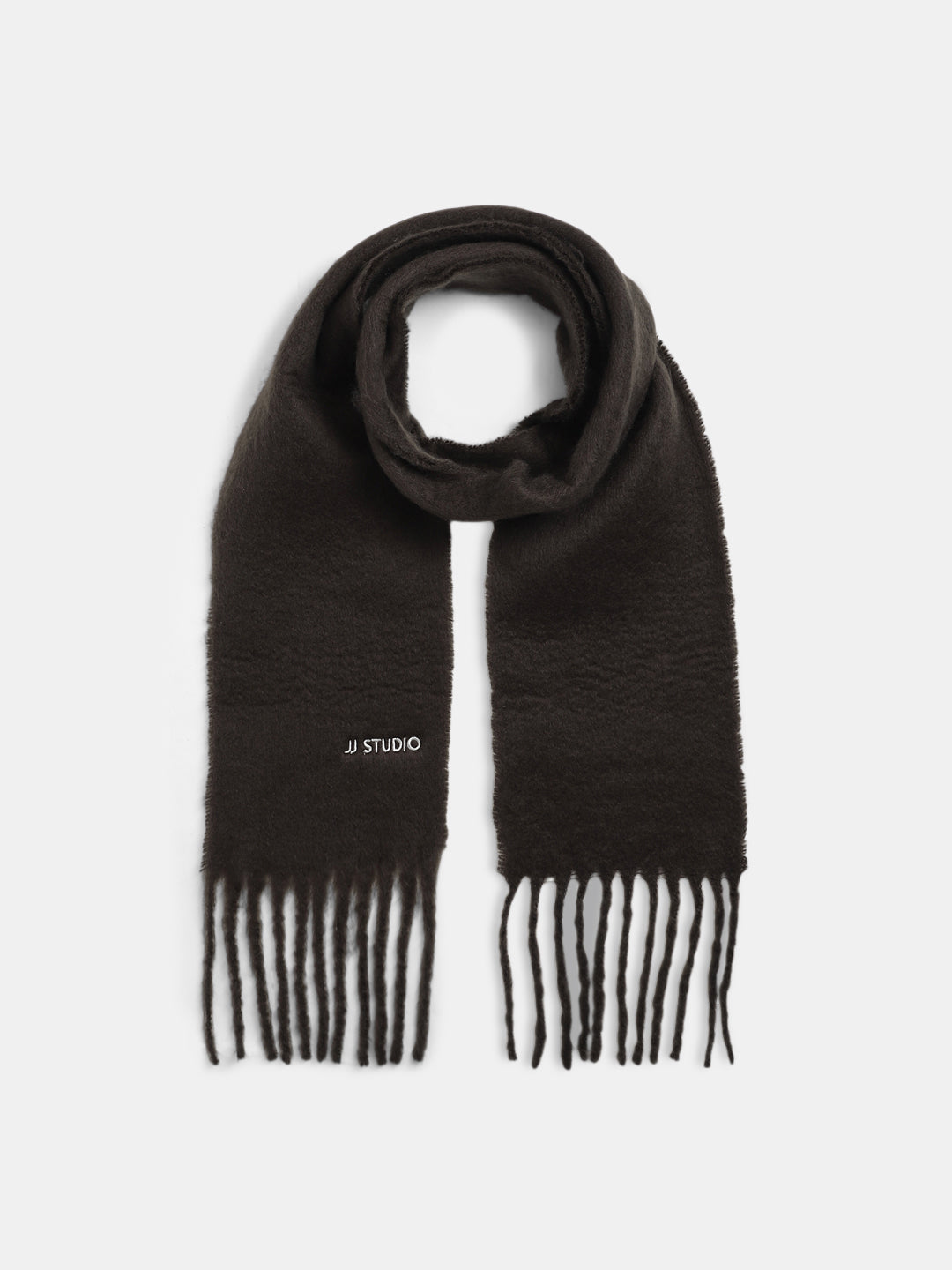 Dark Brown Woven Scarf