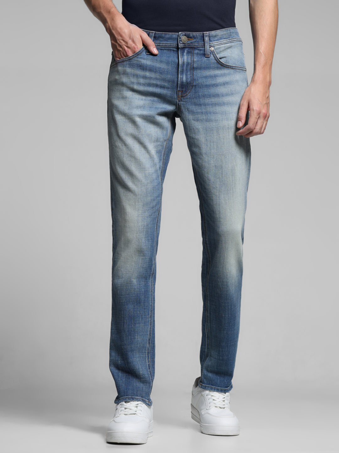 Slim Fit 5 Pocket Slim Fit Jeans - Light Blue