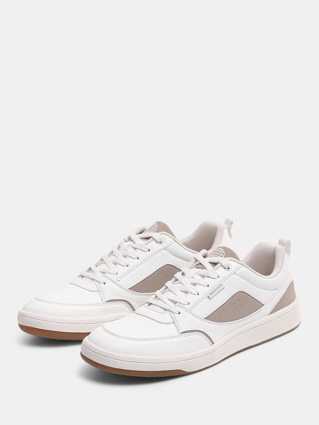 White PU Casual Sneakers