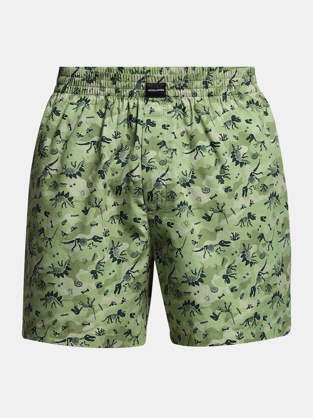 Green Dinosaur Print Cotton Boxers