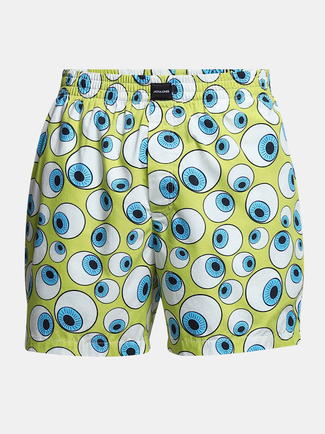 Lime Green Printed Cotton Boxers