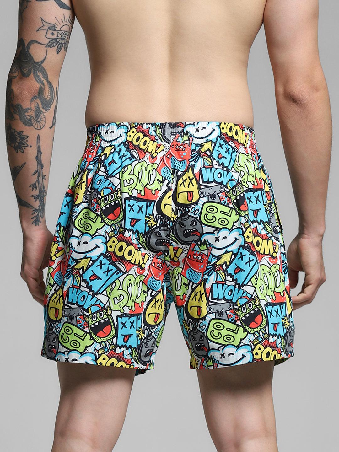 Multi-Colour Printed Cotton Boxers