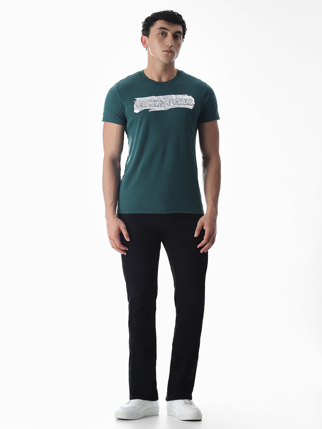 Black Low Rise Clark Regular Fit Jeans