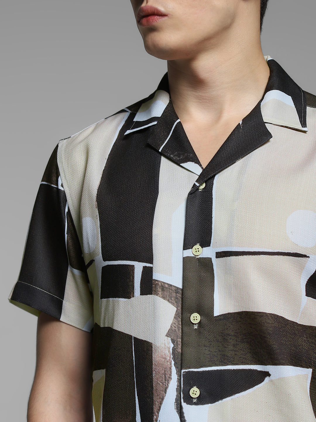 Brown Graphic Print Comfort Fit Shirt