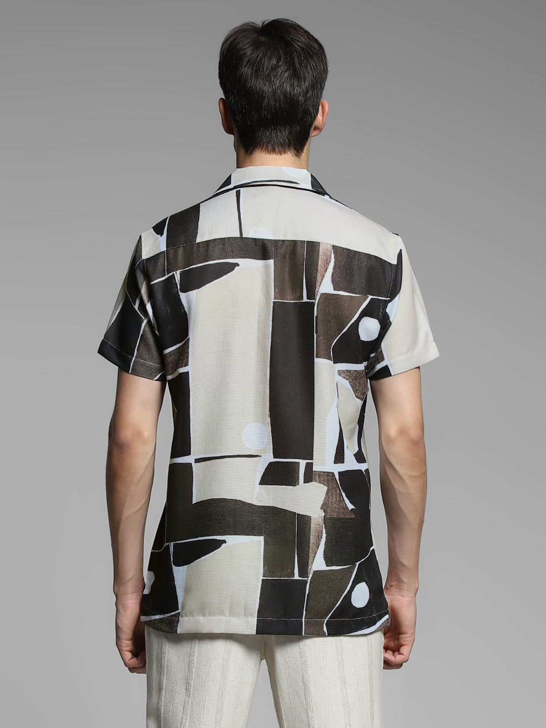 Brown Graphic Print Comfort Fit Shirt