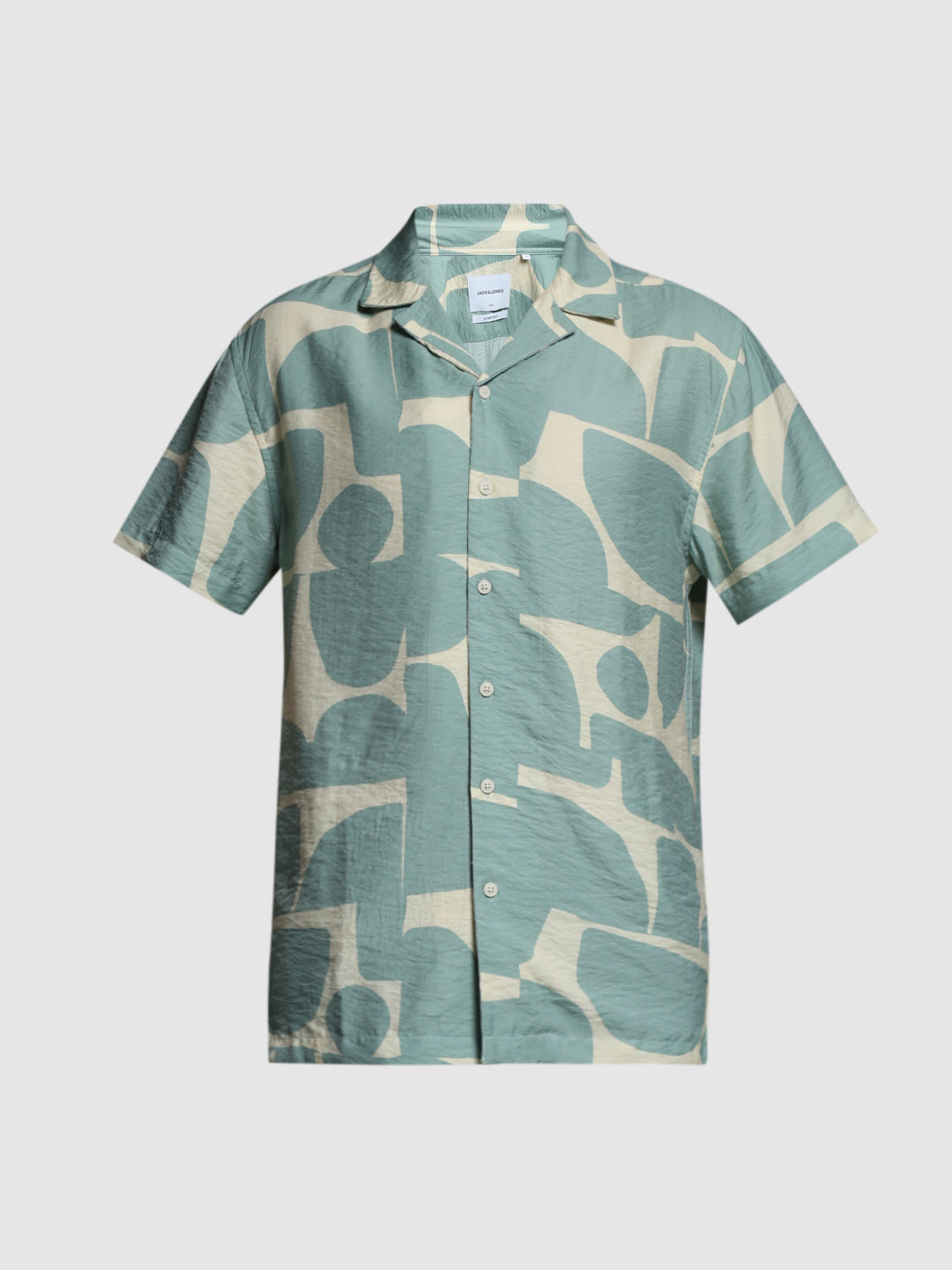 Green Printed Comfort Fit Shirt