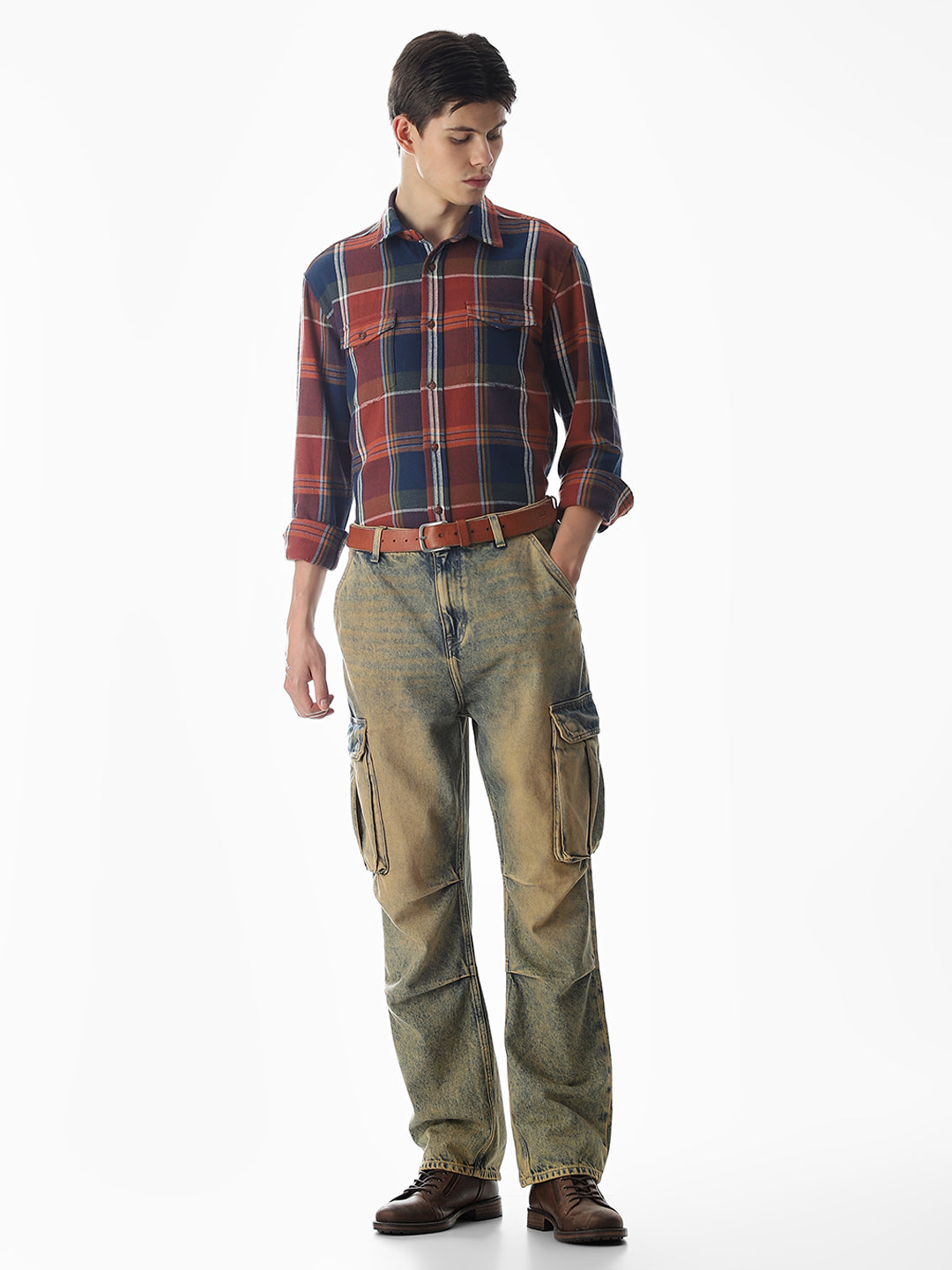 Blue & Red Check Shirt