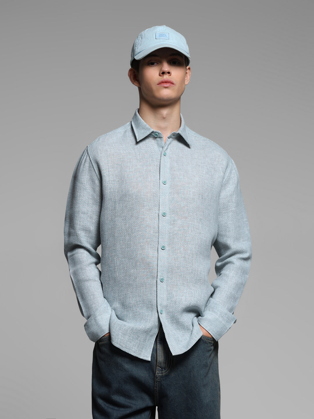 Green Regular Fit Shirt