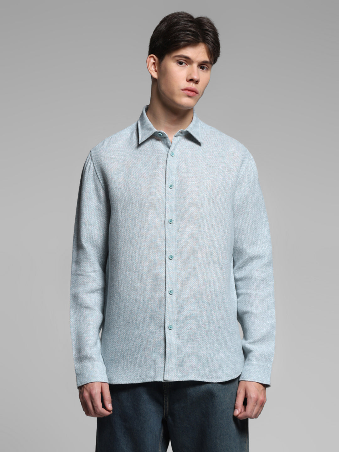 Green Regular Fit Shirt