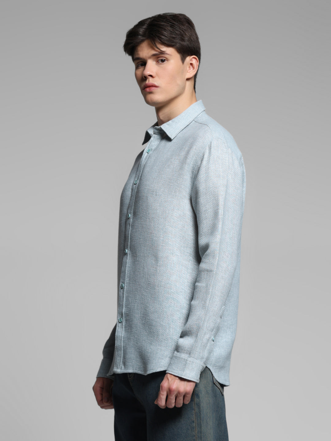 Green Regular Fit Shirt