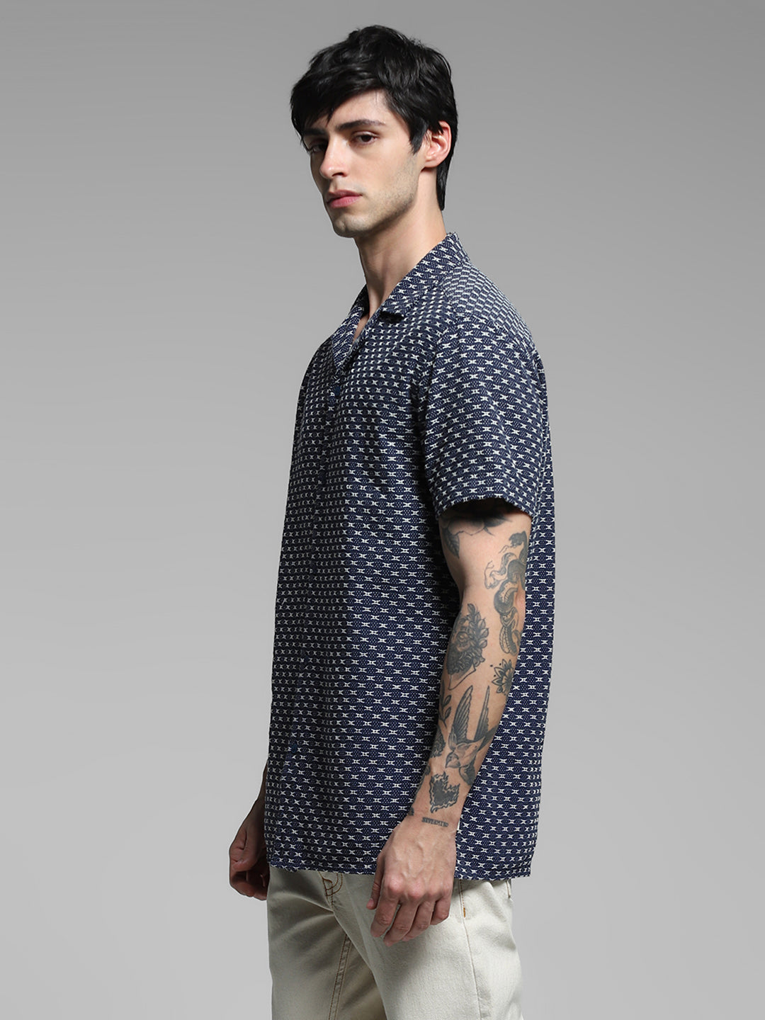 Dark Blue Comfort Fit Shirt