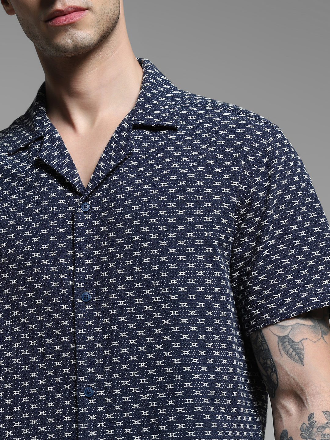 Dark Blue Comfort Fit Shirt