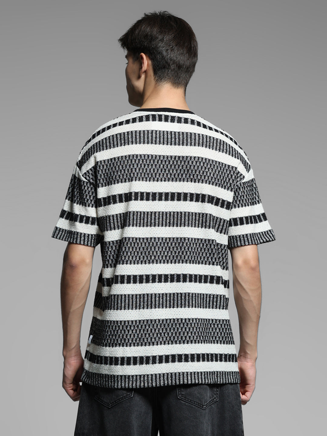 Black Printed Oversized T-shirt