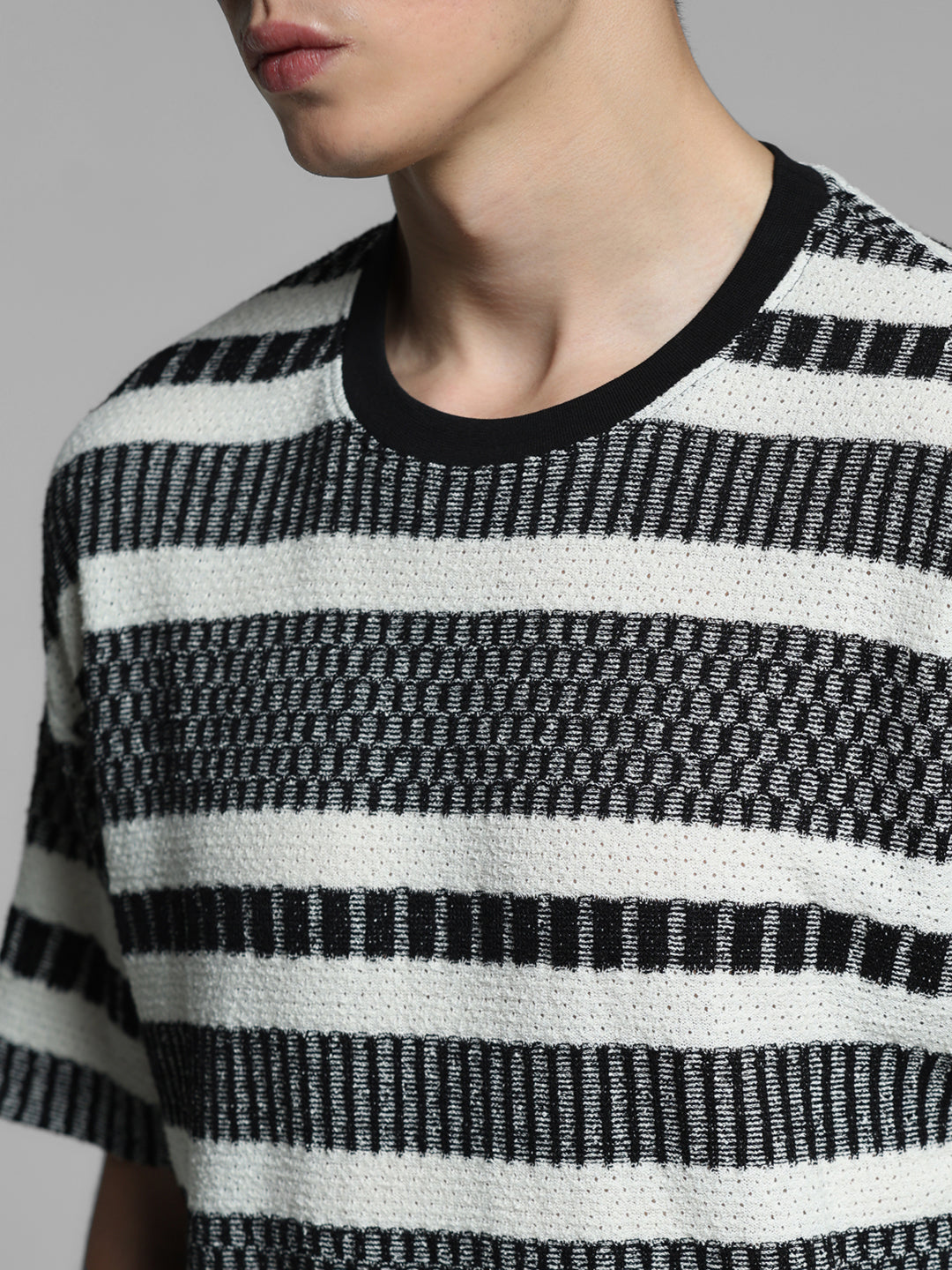 Black Printed Oversized T-shirt