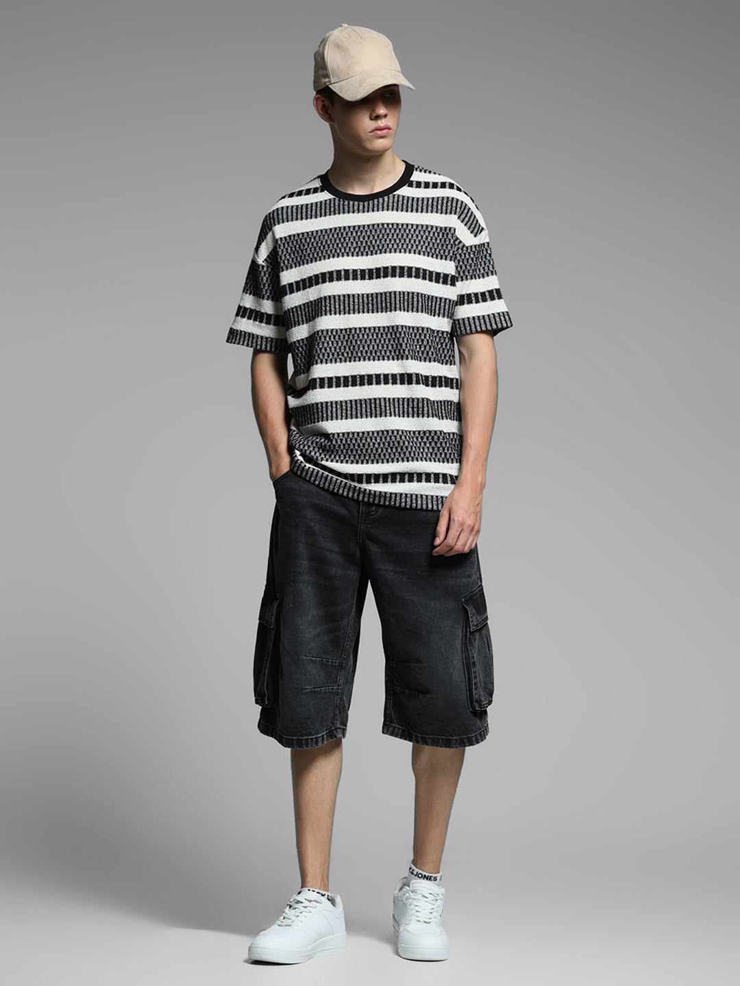 Black Printed Oversized T-shirt