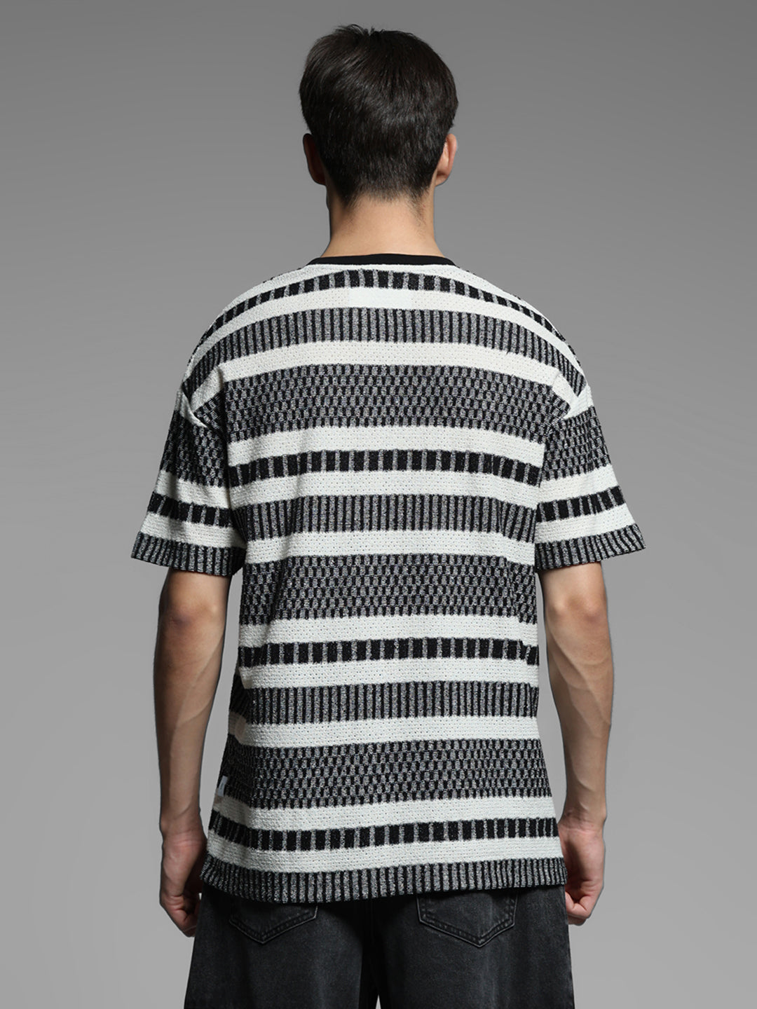 Black Printed Oversized T-shirt