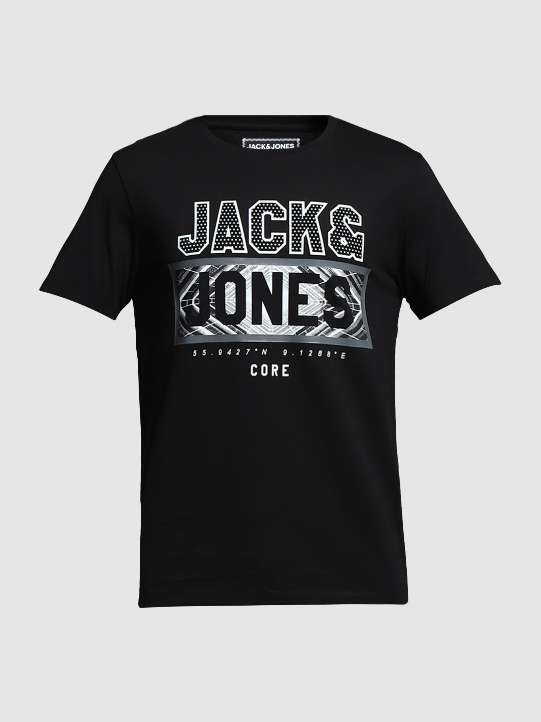 Black Logo Print Cotton T-shirt