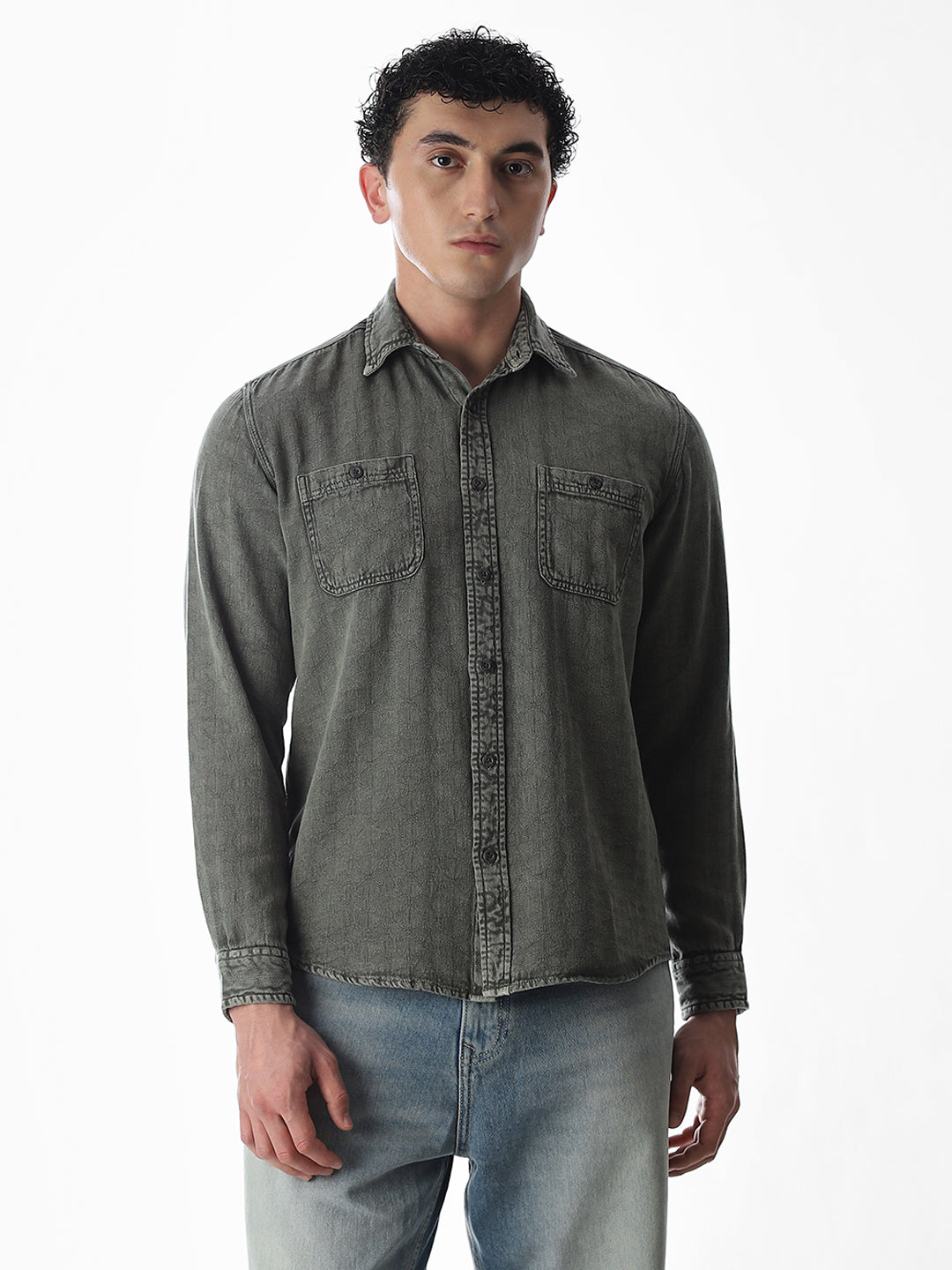 Dobby Cotton Regular Fit Shirt