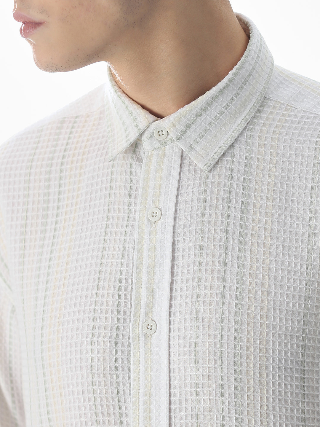 White Striped Cotton Shirt