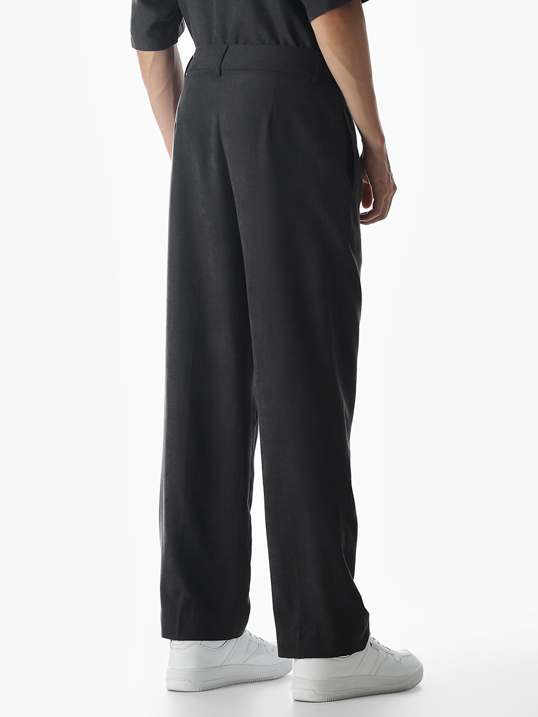 Dark Grey Loose Fit Pants