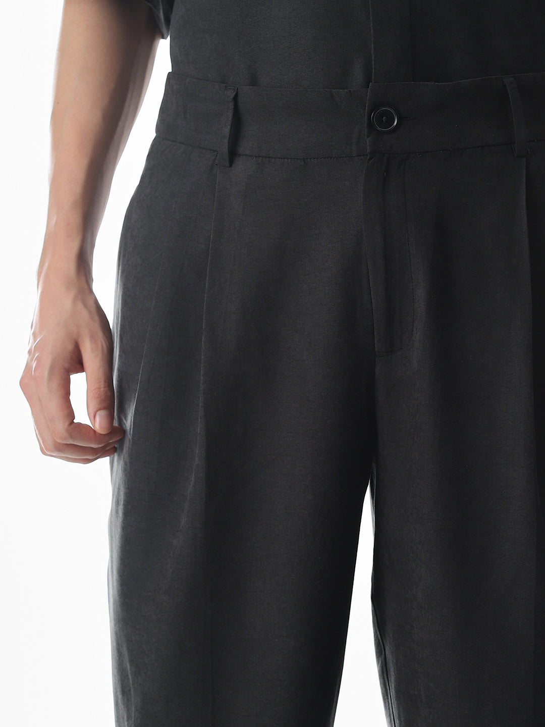Dark Grey Loose Fit Pants