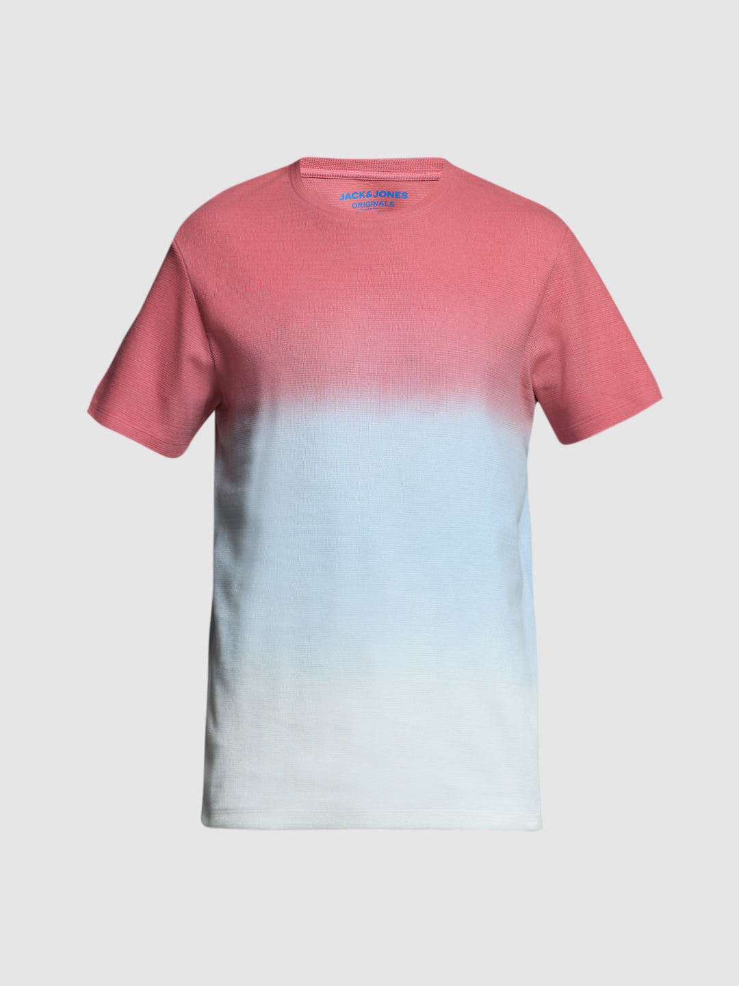 Pink Colourblocked Cotton T-shirt