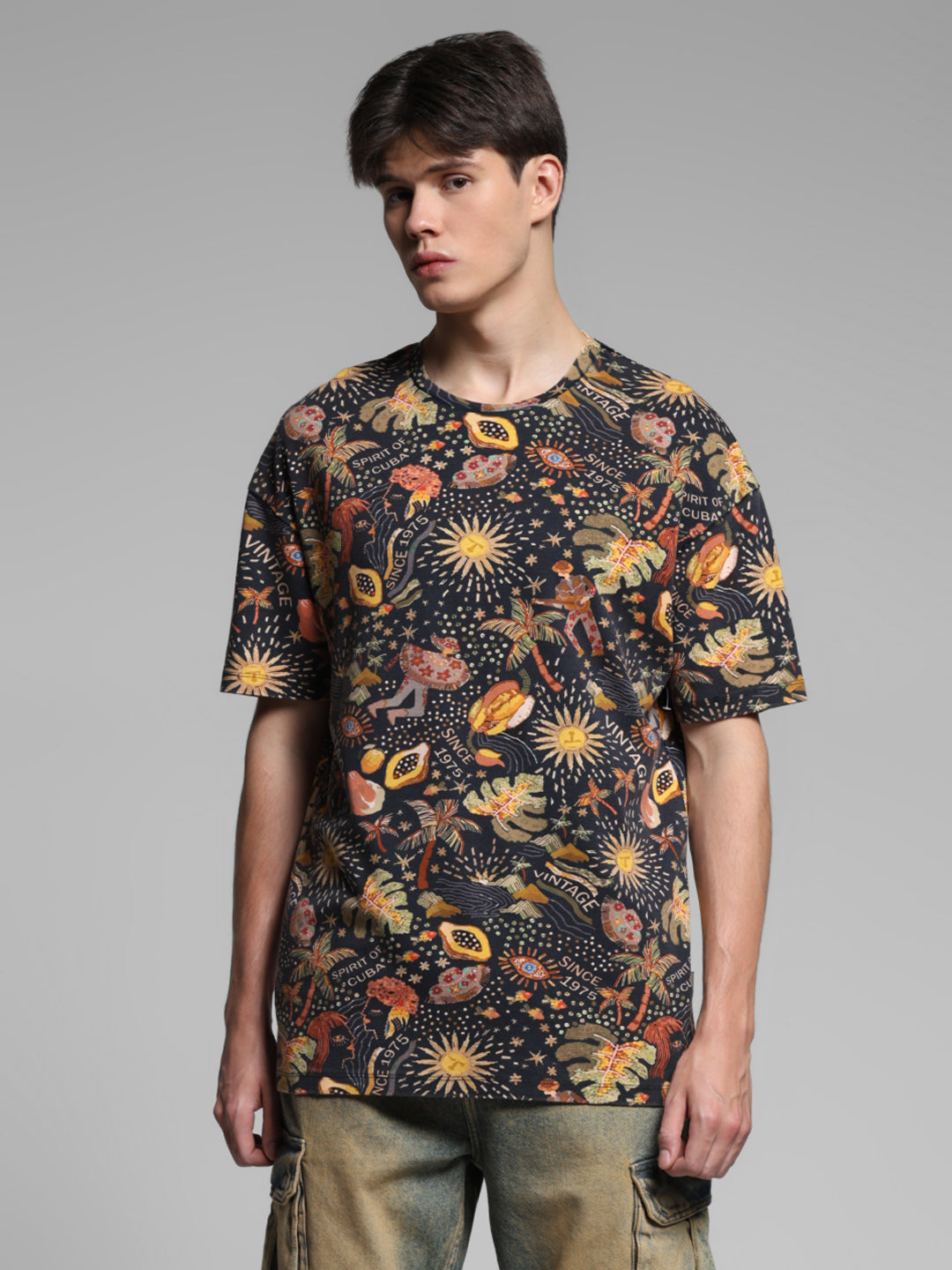 Multi-Colour Printed T-shirt