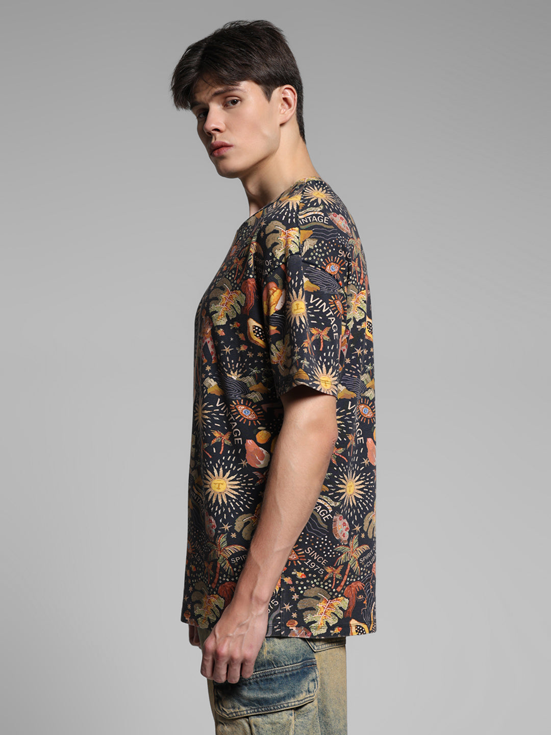 Multi-Colour Printed T-shirt