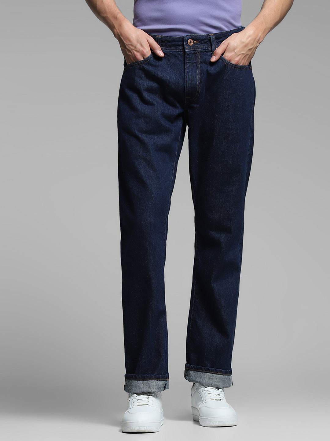 JACK&JONES Dark Blue Clark Regular Fit Jeans