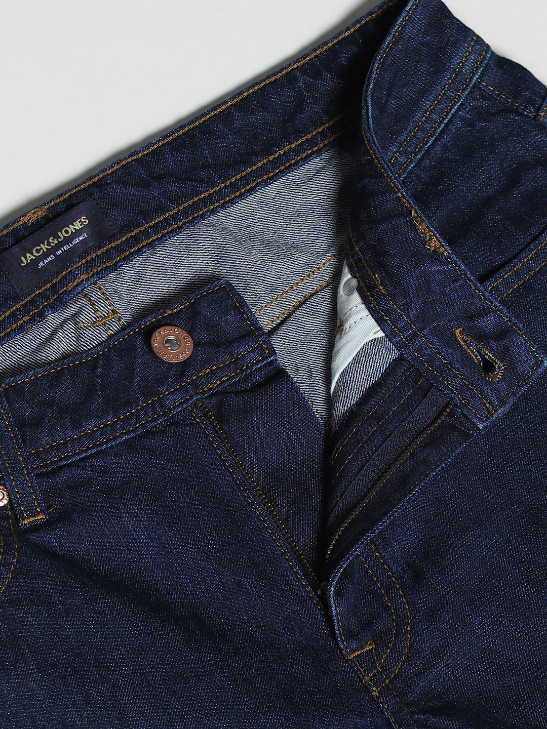 JACK&JONES Dark Blue Clark Regular Fit Jeans