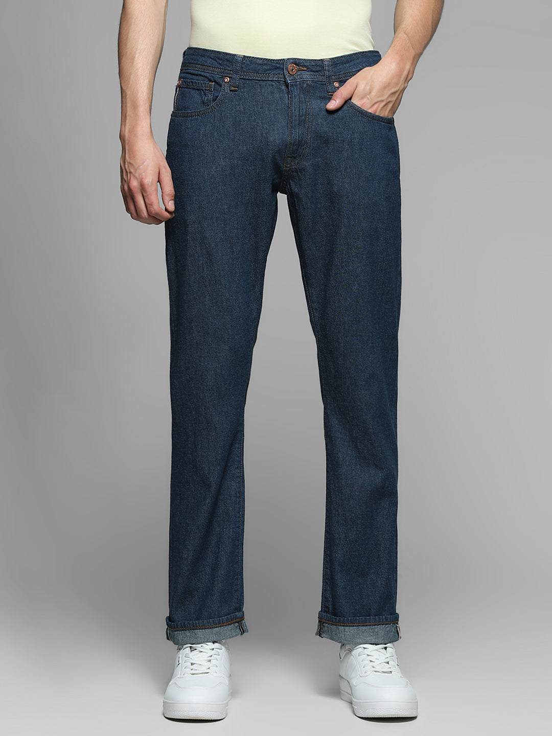 JACK&JONES Dark Blue Clark Regular Fit Jeans