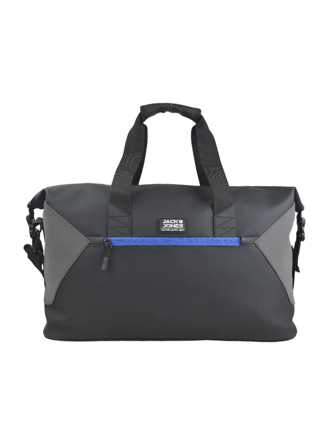 Black Contrast Stitch Duffle Bag