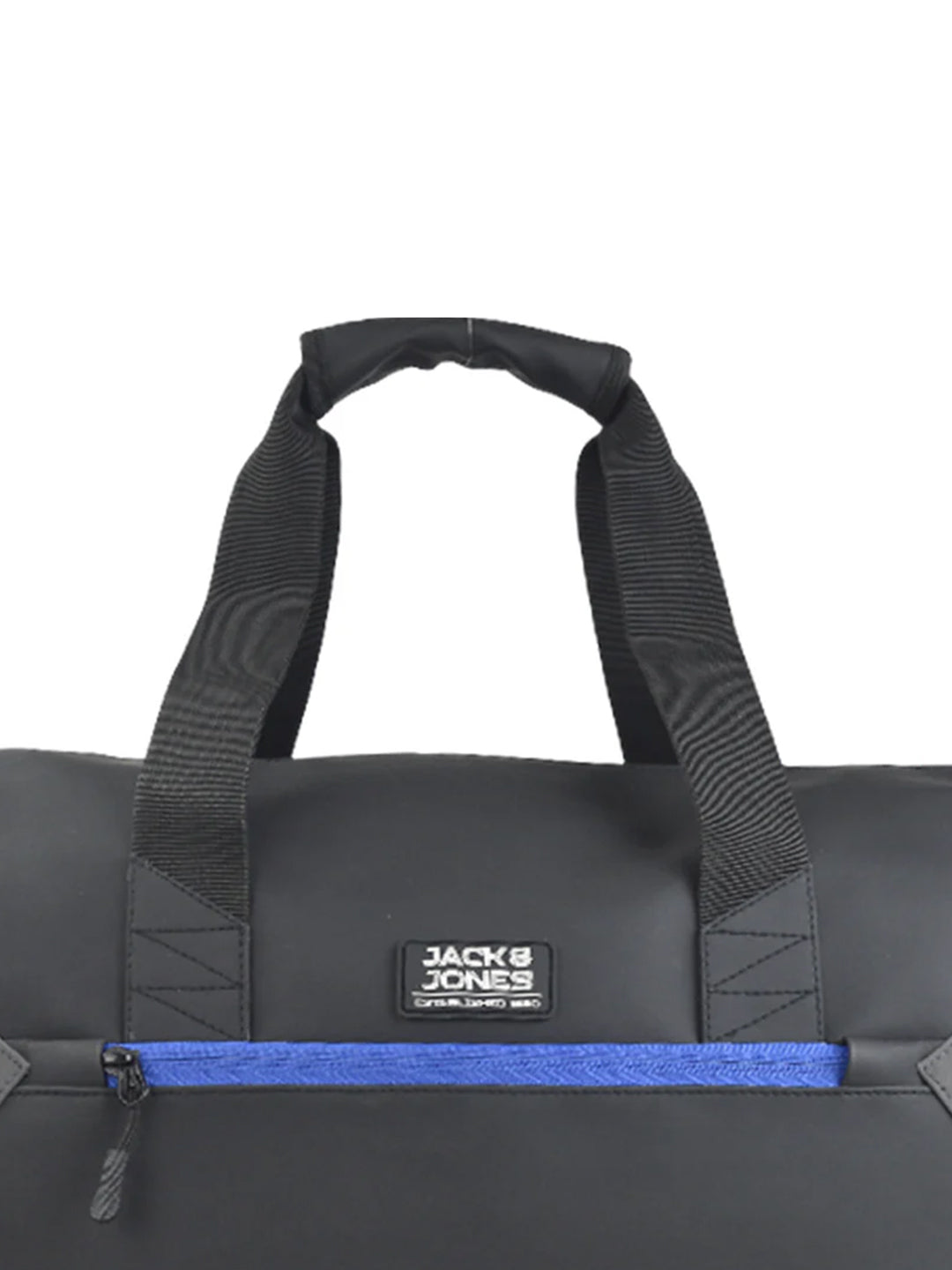 Black Contrast Stitch Duffle Bag