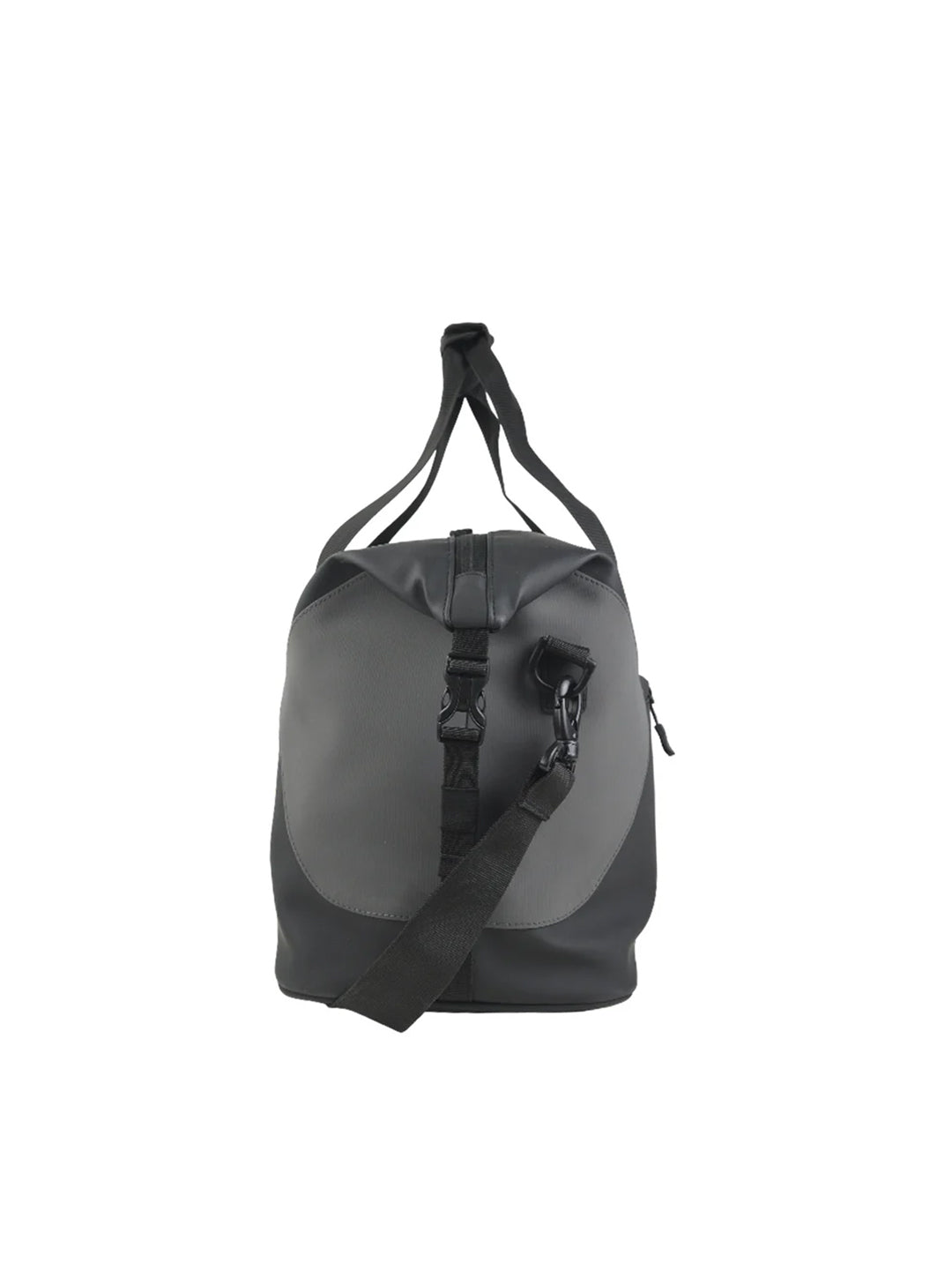 Black Contrast Stitch Duffle Bag