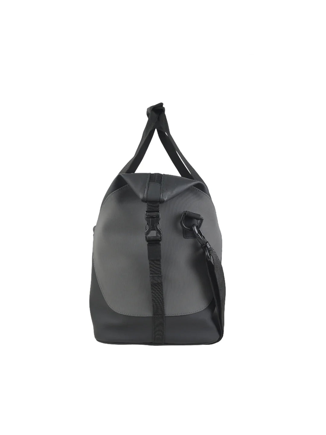Black Contrast Stitch Duffle Bag