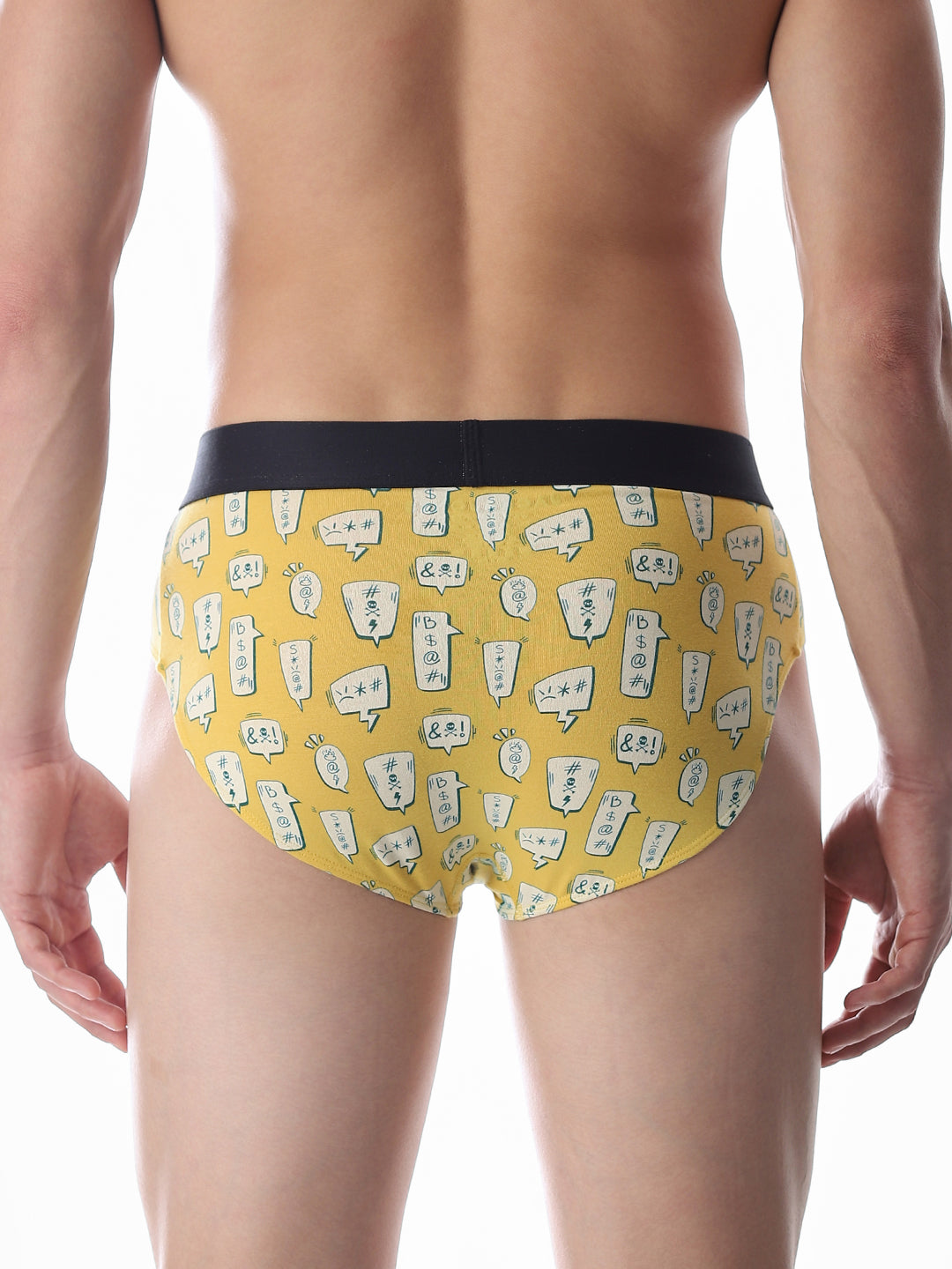 Yellow Printed Briefs