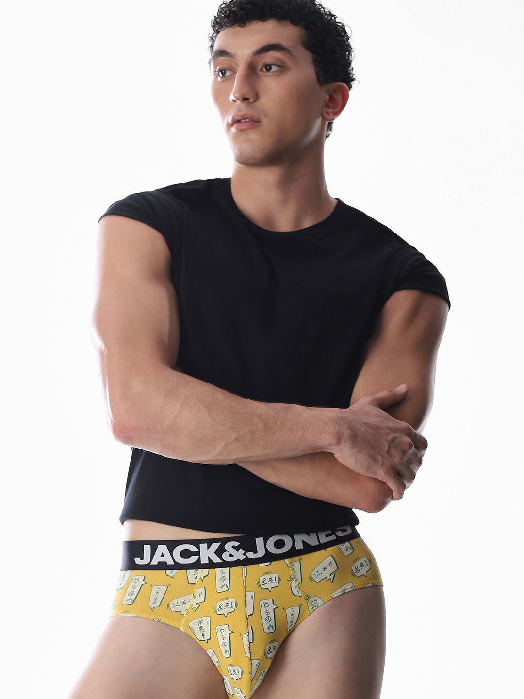 Yellow Printed Briefs