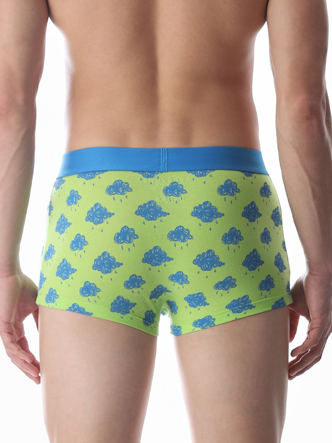 Green Cloud Printed Trunks